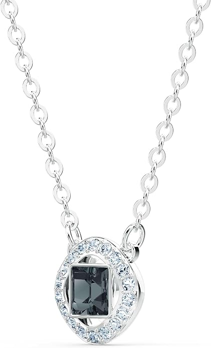 Swarovski Necklace Set with Mixed Metal Finish Chains, Clear and Colored Crystals, an Amazon Exclusive